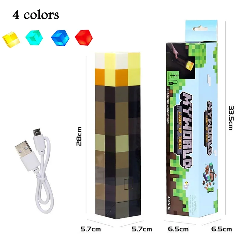 Brownstone 손전등 LED 야간 조명 침실 장식 조명 색상 변경 병 무기 버클 어린이 선물로 USB 충전