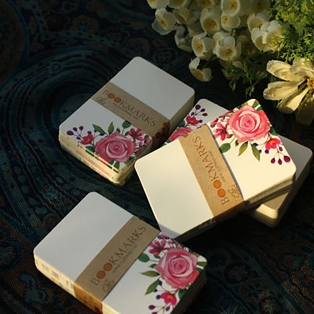 40/50pcs การ์ดอวยพร Handmade ดอกไม้ข้อความสมุดภาพกระดาษการ์ด DIY บัตรอวยพรโปสการ์ดการ์ดเชิญงานแต่งงาน