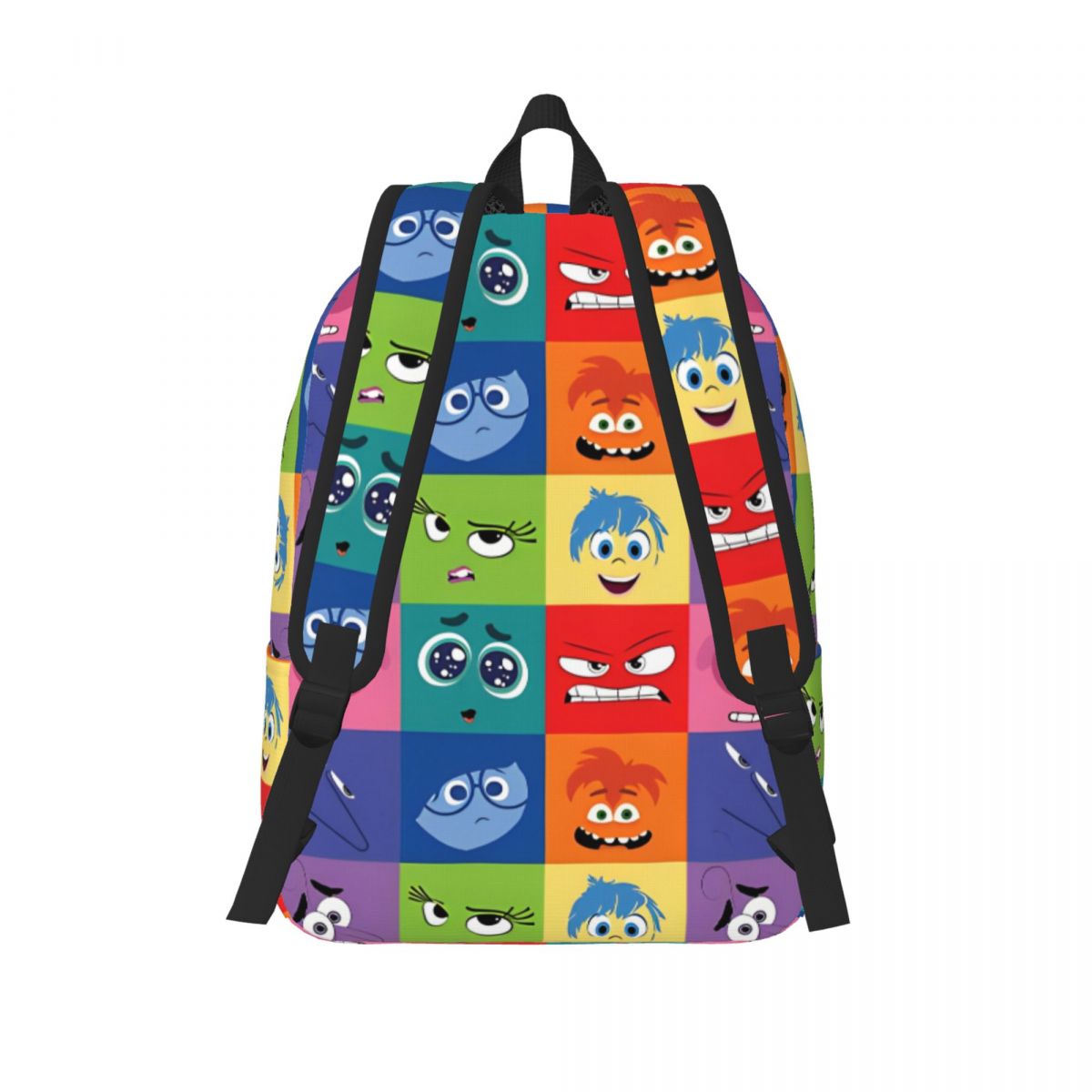 Inside Out Character Face Backpack for Kindergarten Primary School Student Cartoon Bookbag Boy Girl Kids Daypack Gift