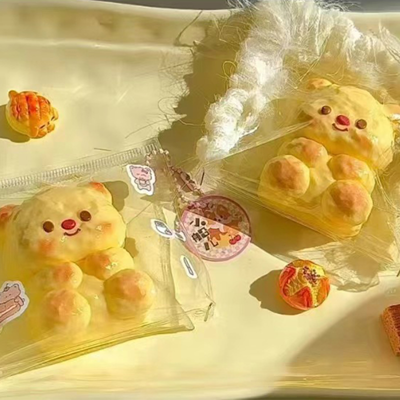 Handmade Squishy Butter Bear Mochi Taba Squishy NEW Fidget Toy Stress Relief Decompression Toy
