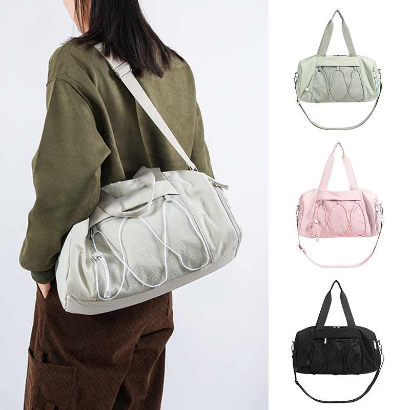 Большая женская сумка для фитнеса, спортивная сумка-тоут для сухого и влажного плавания, тренировочный рюкзак с карманом для обуви, дорожные вещевые сумки на плечо