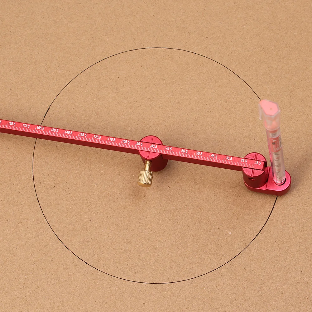 Carpintaria scriber calibre centro localizador régua de alumínio scriber círculo régua bússola para turners tigelas torno trabalho 32cm