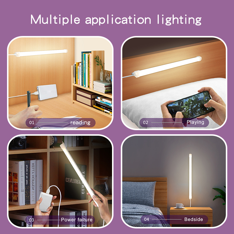 Desk light Magnetic reading lamp USB Dormitory LED Night lighting Eye protection tube cabinet Mirror Student Office study table