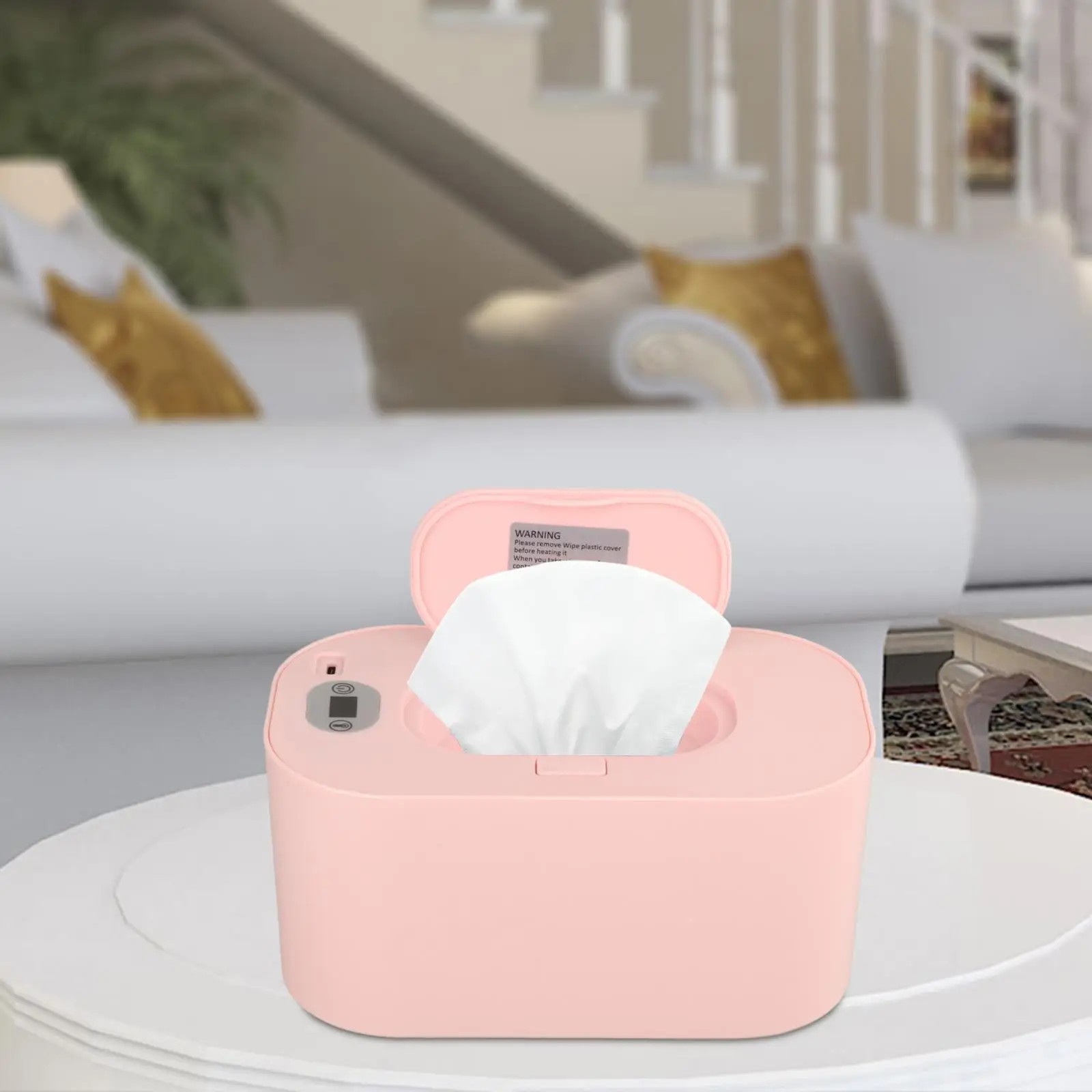 Wet Wipe portátil Warmer Aquecimento Rápido Sistema de Display LED de Grande Capacidade Aquecido Wipe Dispenser para Viajar de Carro Familiar