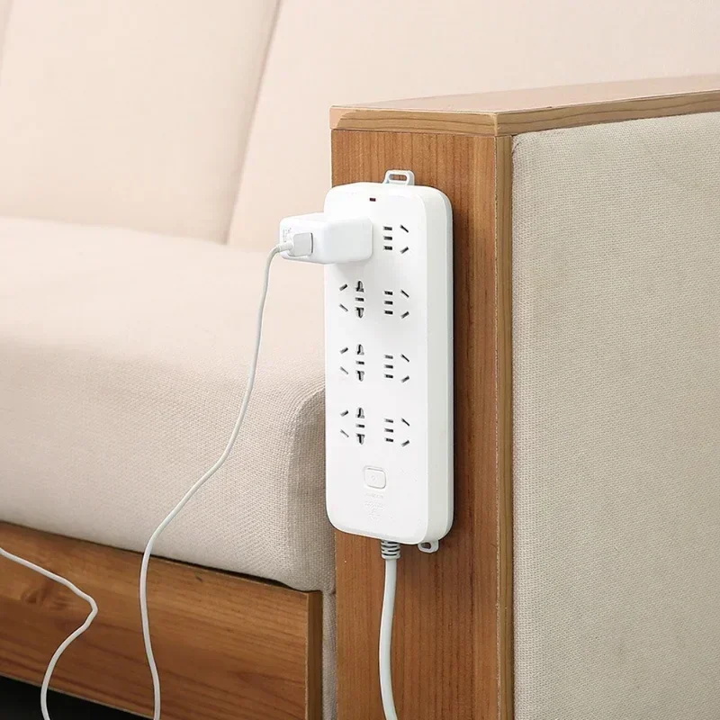 1/2/5/10PCS Self-Adhesive Desktop SOCKET Fixer แขวน Power Strip CABLE Organizer ผู้ถือผนัง Fixator ติดผนังที่ถอดออกได้