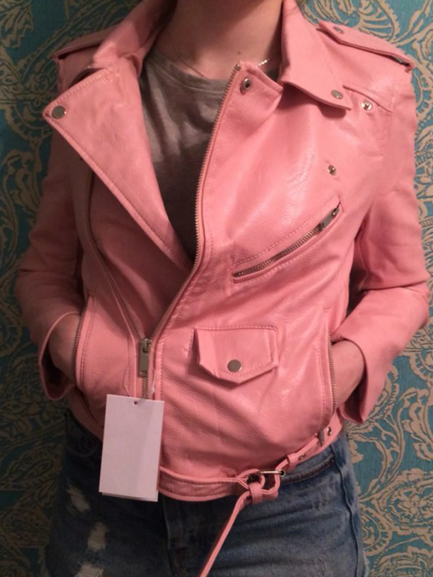 女性のための黄色の革のジャケット,秋と冬のためのスタイリッシュな革のジャケット,新しいコレクション2022