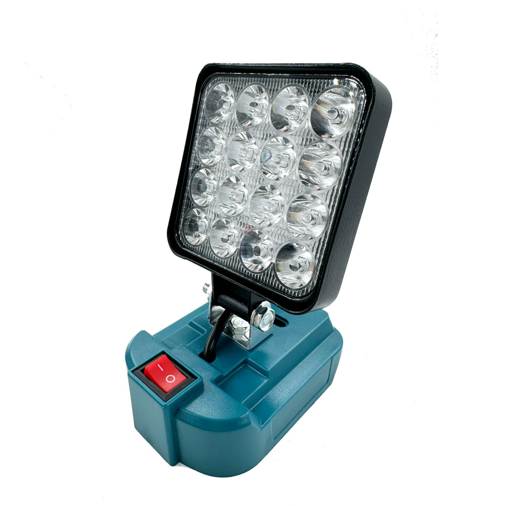 Luz de inundação ao ar livre 3 polegada luz de trabalho para makita 14.4v 18v bateria li-ion lanterna led lâmpada de acampamento iluminação de emergência
