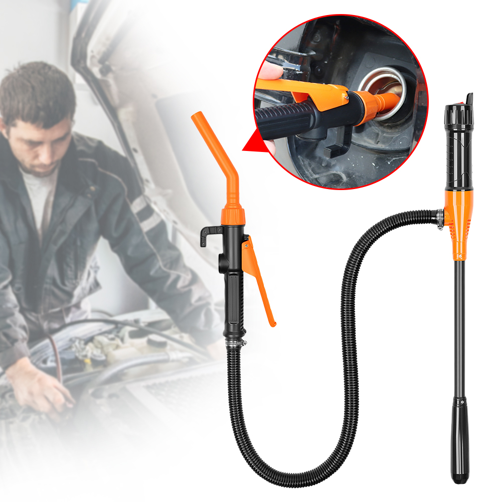Tragbare Flüssigkeitsübertragungspumpe, batteriebetriebene Auto-Gasölpumpe, 2,4 Gallonen pro Minute, Flüssigkeit, Benzin, Tuning, Kraftstoff, Benzinpumpe