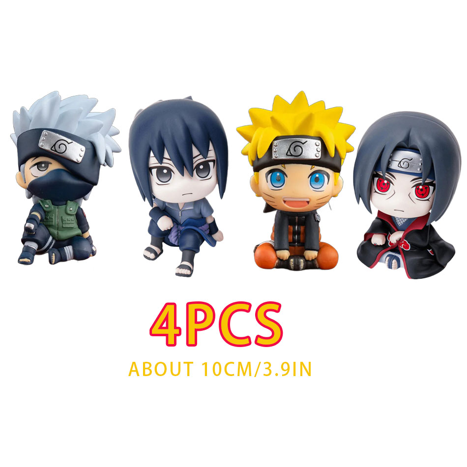 10cm Naruto Anime Figur Uzumaki Naruto Kakashi Uchiha Sasuke Itachi niedlichen Spielzeug q Figuren Action figur Modell