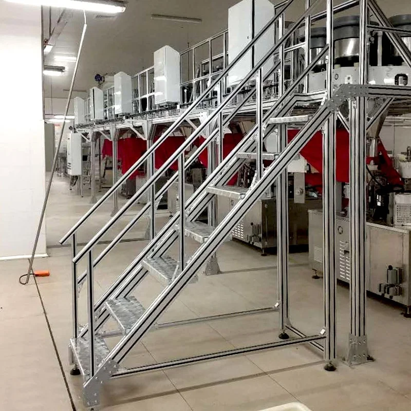 Escalera de plataforma de trabajo móvil, marco de escalada usado de aluminio, sistema de estructura de andamio, escalera de aluminio