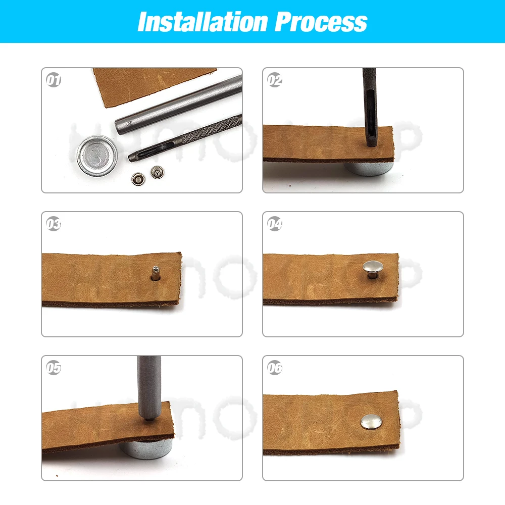 100 ชุด 6-8 มม.โลหะคู่หมวกรอบ Rivets Studs Collision เล็บ Spike Rock หนัง Craft รองเท้ากระเป๋าเข็มขัดเสื้อผ้าสร้อยข้อมือ DIY