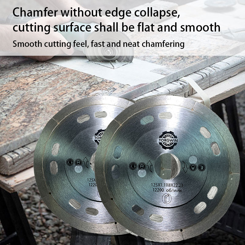 Lame de scie diamantée 125mm, disque de brasage en métal à coupe sèche, meuleuse d'angle à pression chaude, outil de roue coupée pour mur de carrelage en pierre