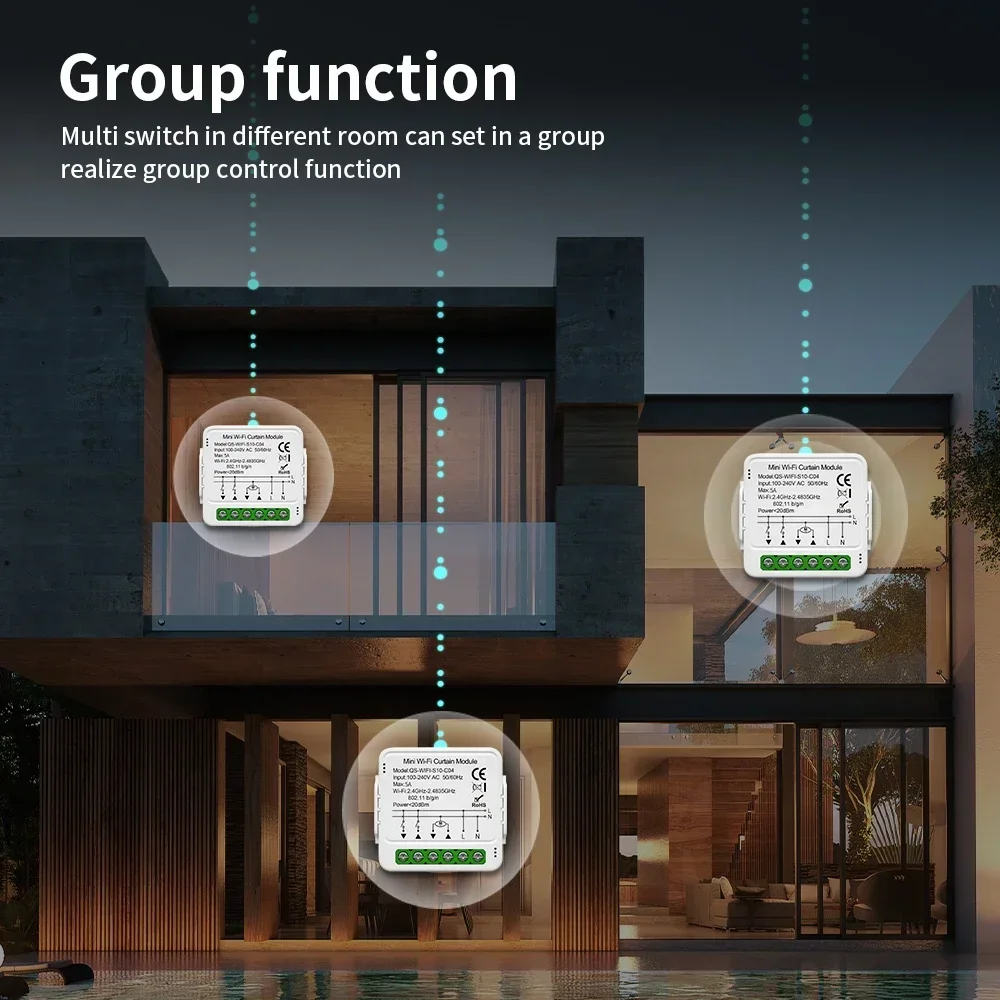 Módulo de interruptor de cortina TNCE Tuya wifi zigbee rf433mhz, interruptor de Motor de persiana enrollable, Control inteligente por voz Alexa Google Home