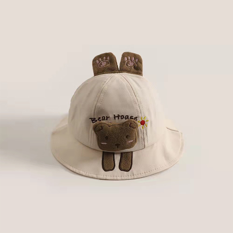 Topi Bucket ลายสัตว์การ์ตูนเด็กแรกเกิดผ้าฝ้ายนุ่มสำหรับเด็กผู้ชายเด็กผู้หญิงเด็กผู้ชายหมวกชาวประมงหมวกลำลองเด็กวัยหัดเดินหมวกกันแดด
