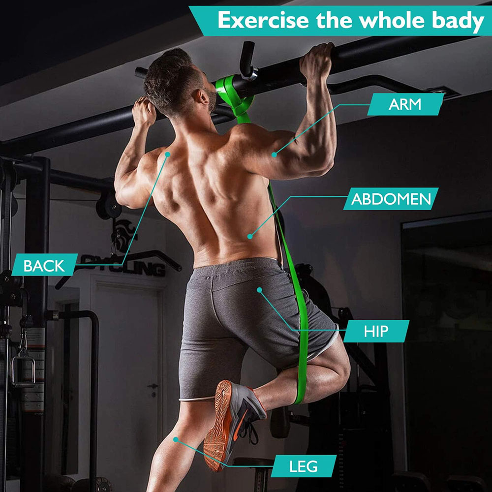 Banda de resistência resistente látex esportes cinto elástico puxar para cima faixas de assistência para pilates treino para fora forma fitness corpo casa ginásio