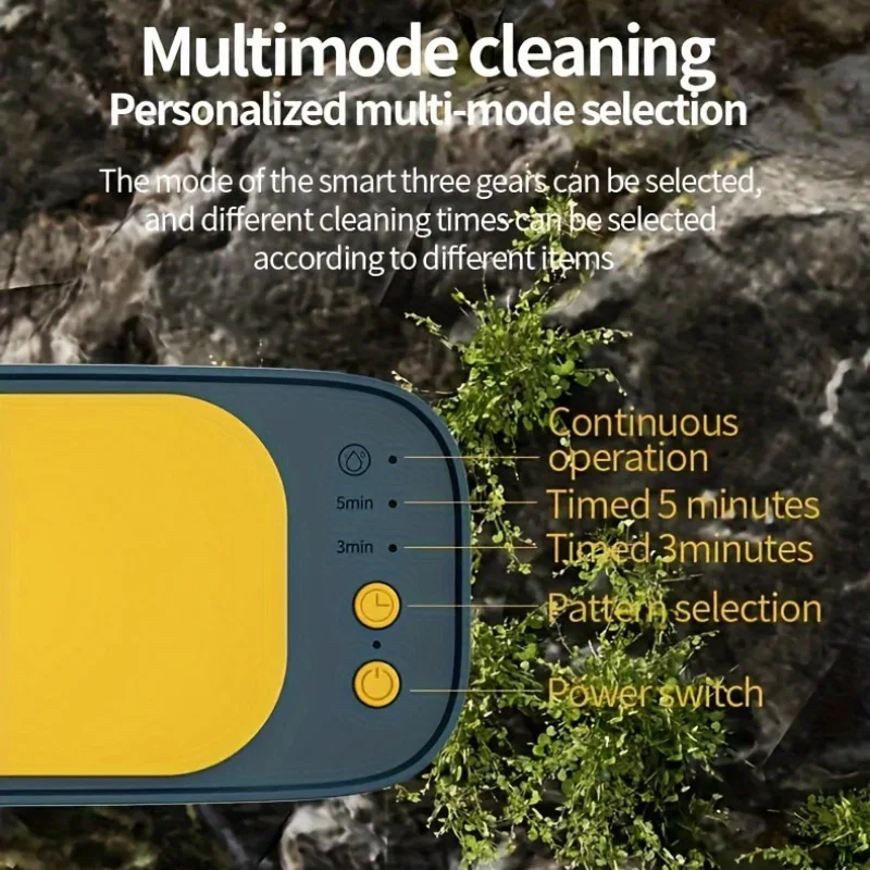 Xiaomi Ad Ultrasuoni 360 ° Pulitore 45KHZ Vibrazione ad alta frequenza Gioielli Sopracciglia Pulitore Temporizzazione per orologi Strumento per il trucco dei gioielli
