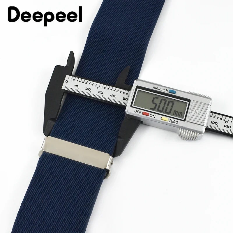 Deepeel Mode 5 cm Breite Erwachsene männer Hosenträger 4 Clips Strap Einstellen Elastische Männer Hosenträger Harness Mann Anzug Hosen gürtel Zubehör