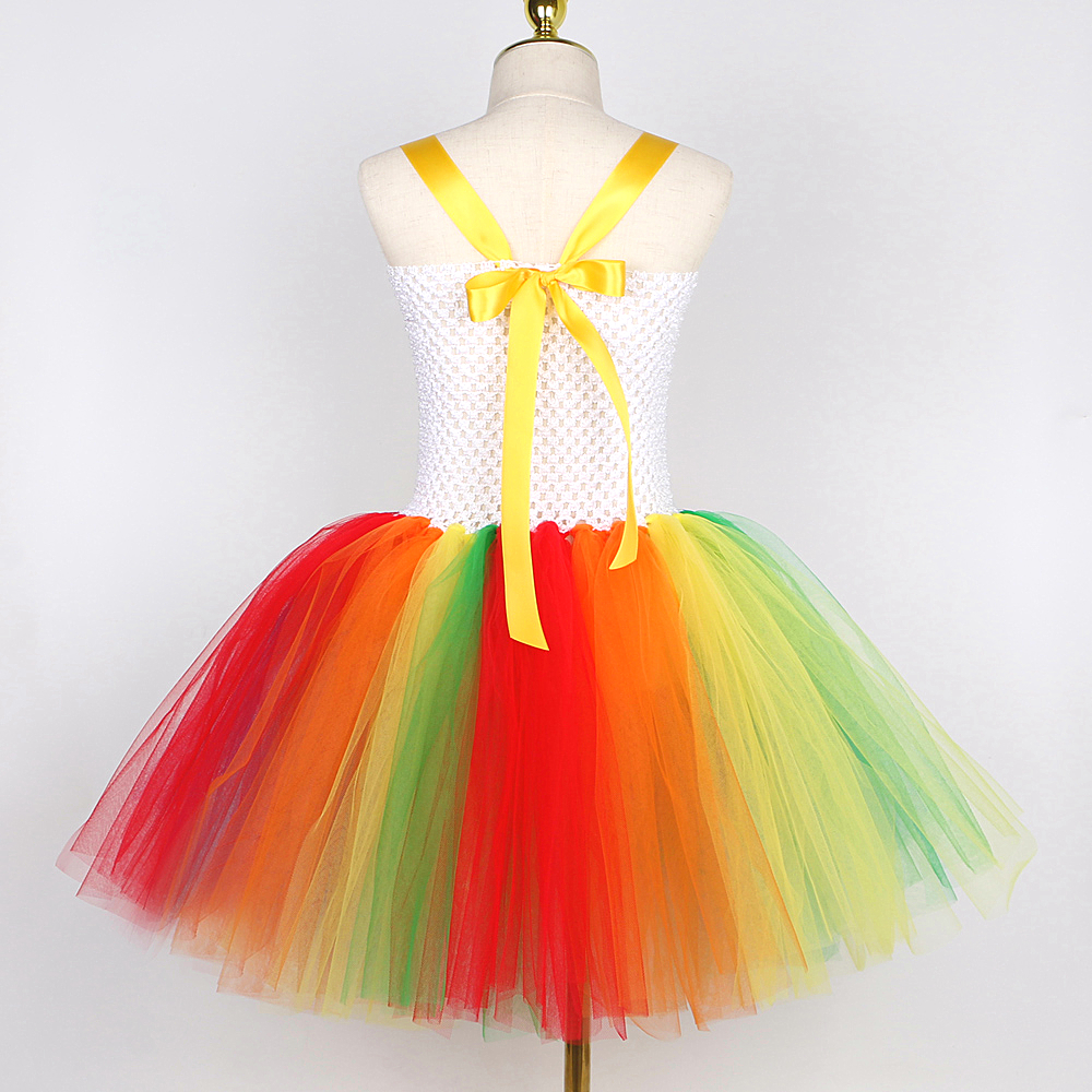 Disfraz de payaso de circo arcoíris para niñas, divertido Joker, vestido tutú de Halloween para niños, traje de fiesta de Carnaval y cumpleaños, ropa para niños