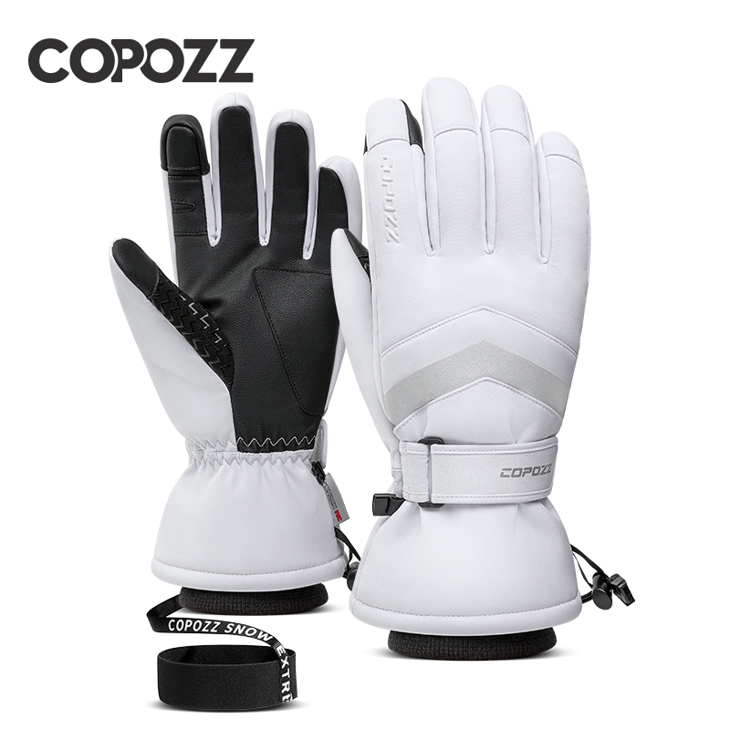 COPOZZ Neue Winter-Skihandschuhe für Herren und Damen, winddicht, warm, wasserdicht, Touchscreen, rutschfest, für Snowboard, Schneemobil, verdickter Skihandschuh