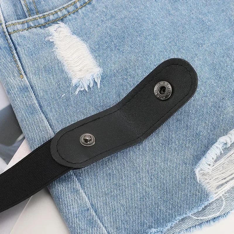 Cinto sem fivela para calças jeans, vestidos, cinto elástico sem fivela para mulheres/homens, sem protuberância, sem complicações