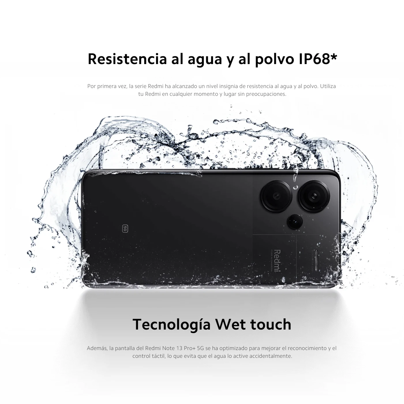 Xiaomi Redmi Note 13 Pro Plus 5G Versión Global 256GB/512GB MediaTek Dimensity 7200-Ultra 6.67'' Pantalla 3D Curva 1.5K 120Hz, 1