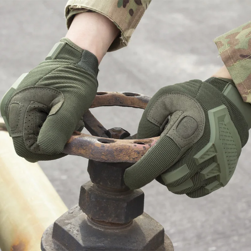 Guantes tácticos para hombre, guantes de dedo completo para Paintball, Airsoft, deportes al aire libre, tiro, senderismo, mascotas