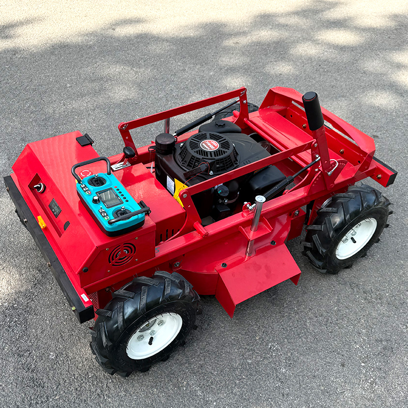 Aangepaste Rc Grasmaaier Robot Sneeuwploeg Sneeuwblad Grasmaaier Crawler Nul Turn Afstandsbediening Mini Smart Robot Gas Grasmaaier