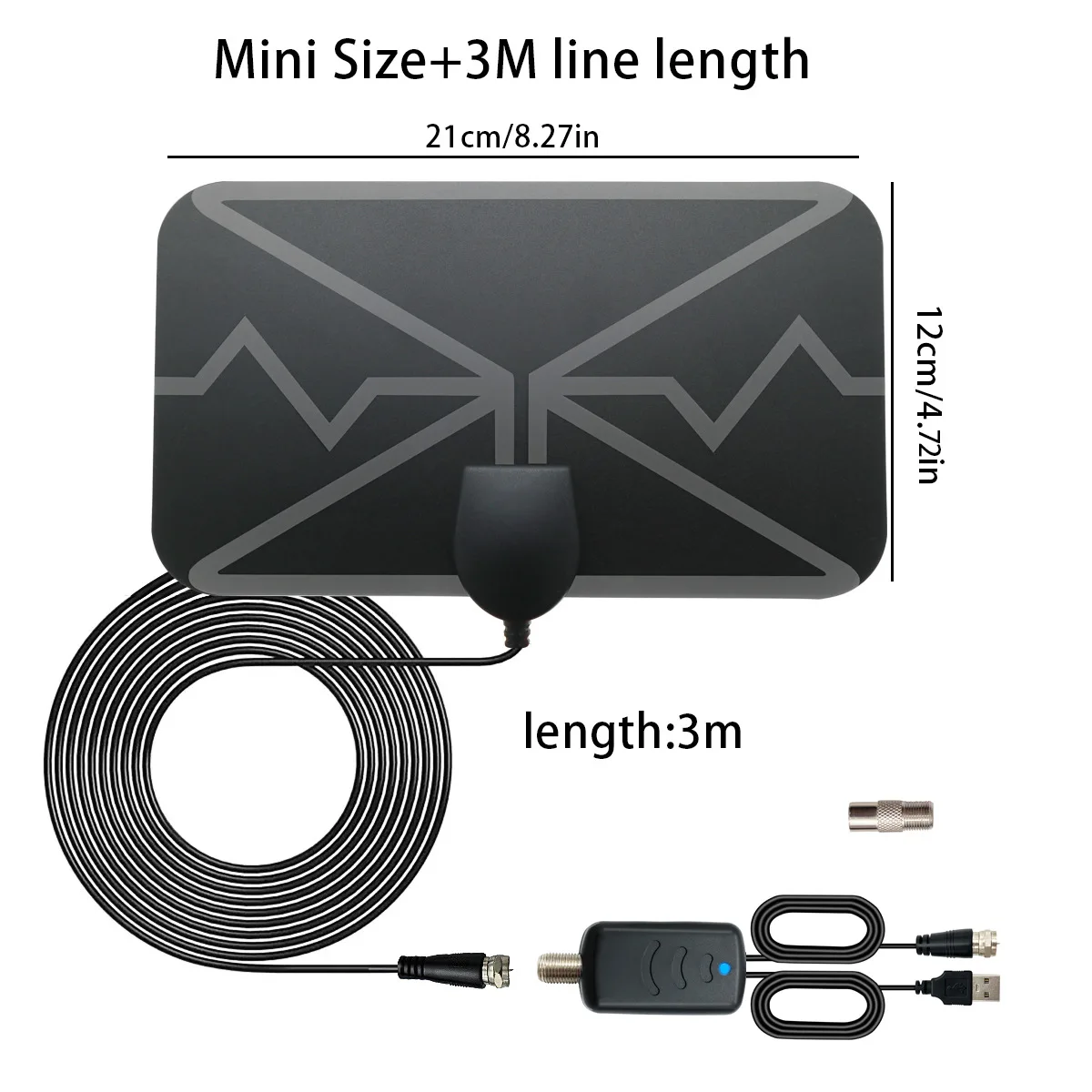 4K-High-Definition-Fernempfangs-TV-Antennen-Upgrade, Experiment HDTV Indoor Digital Enhanced TV-Antenne