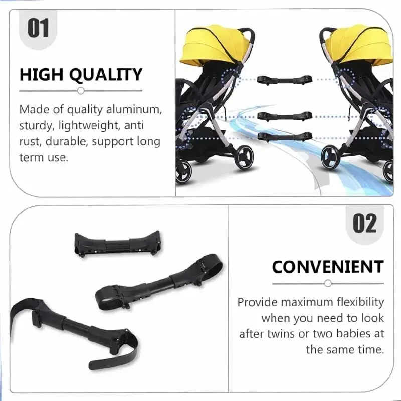 3pcs conectores de carrinho ajustáveis, combinação gratuita simples de conectar e desmontar acessórios de carrinho
