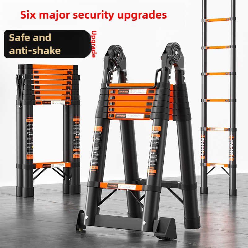Household Herringbone Ladder Electrophoretic Anti-rust Process Herringbone Ladder 1.4m Thickened Carbon Steel Scaffold