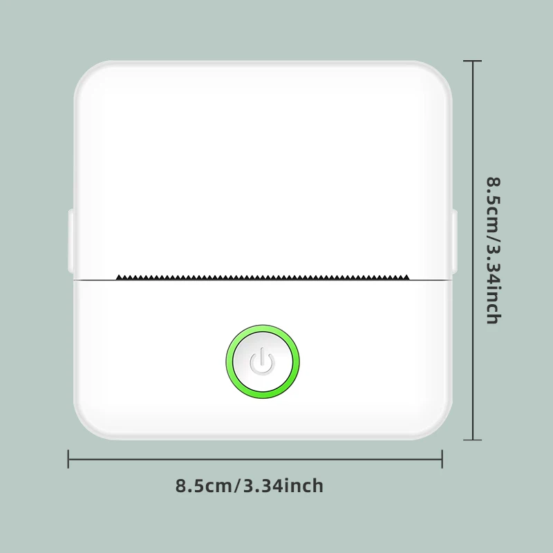 Mini HD Impressora Térmica Etiqueta Portátil, Endurance Bluetooth Printer for Student Error Title Note, Impressão Inkless do bolso errado