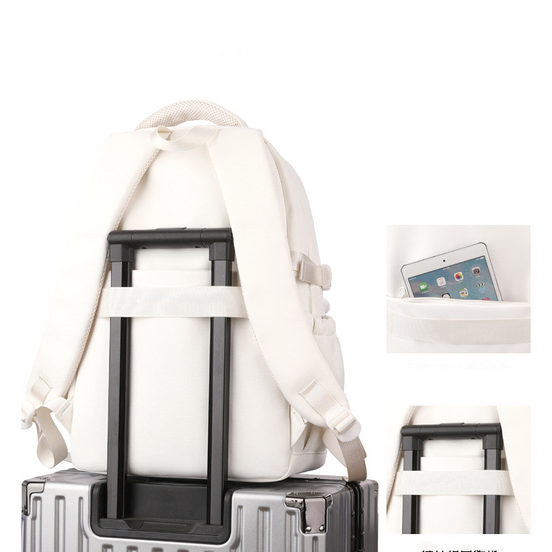 Japanese Ins College style backpack with pendant versatile large capacity backpack for women school bags for middle school girls