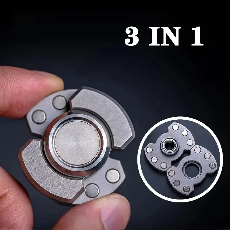 Metalen Magnetische Slider Transformeren Hand Spinner Push Card Mini EDC Stress Push Card Volwassen Fidget Speelgoed Anti Angst