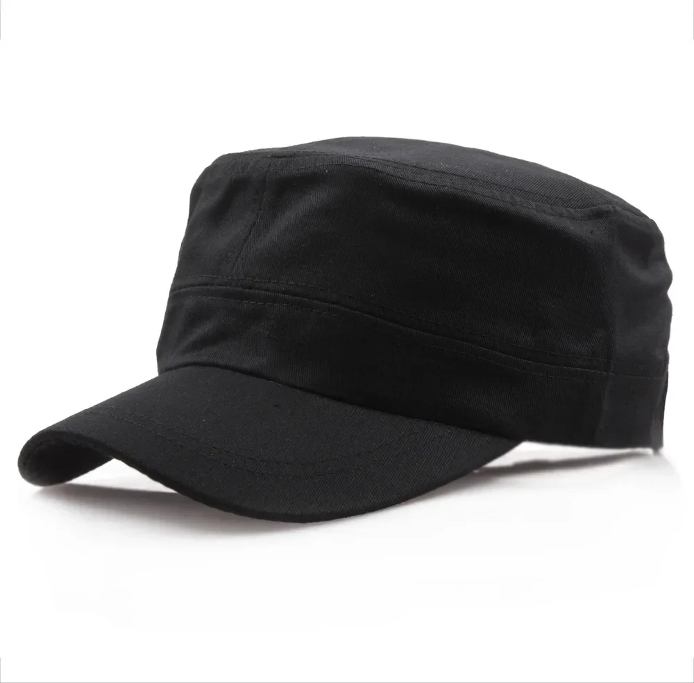Sombrero militar ajustable de Color sólido Unisex Retro gorra de béisbol de algodón liso moda Casual al aire libre transpirable senderismo caza sombrero