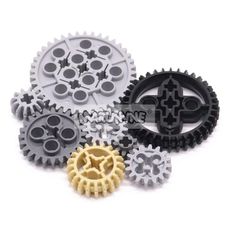 MARUMINE 120PCS MOCเทคโนโลยีBuilding Blockเกียร์Rack Mechanicalอิฐชิ้นส่วนรถRobatอุปกรณ์เสริม 32498 46372 32072 4716