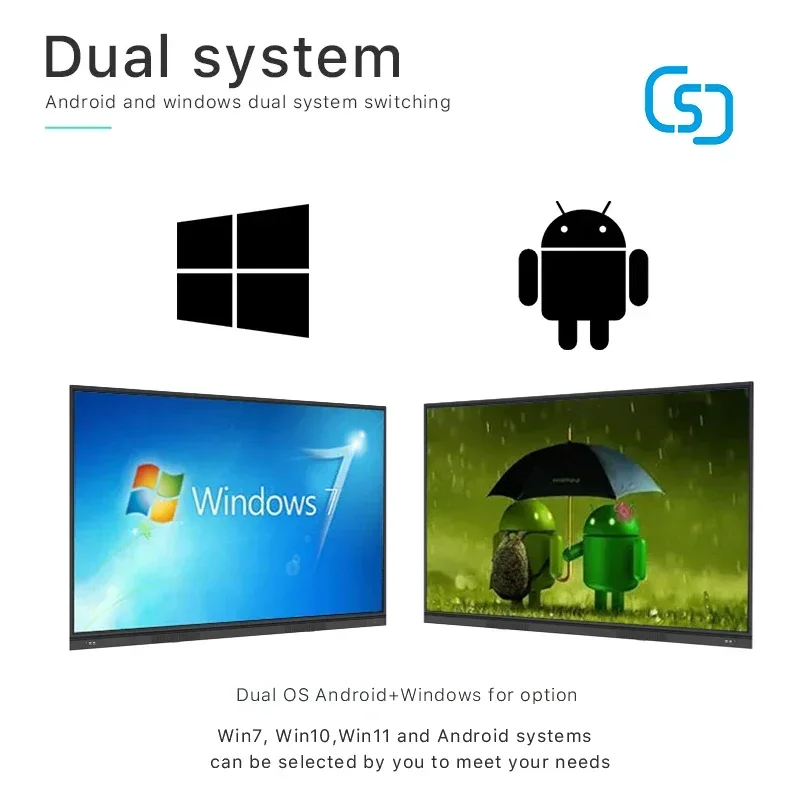 55 65 75 86 98 นิ้ว Ir Multi Touch Tv All In One Pc Class Interactive Board สมาร์ทไวท์บอร์ดสําหรับการศึกษาจัดการประชุม