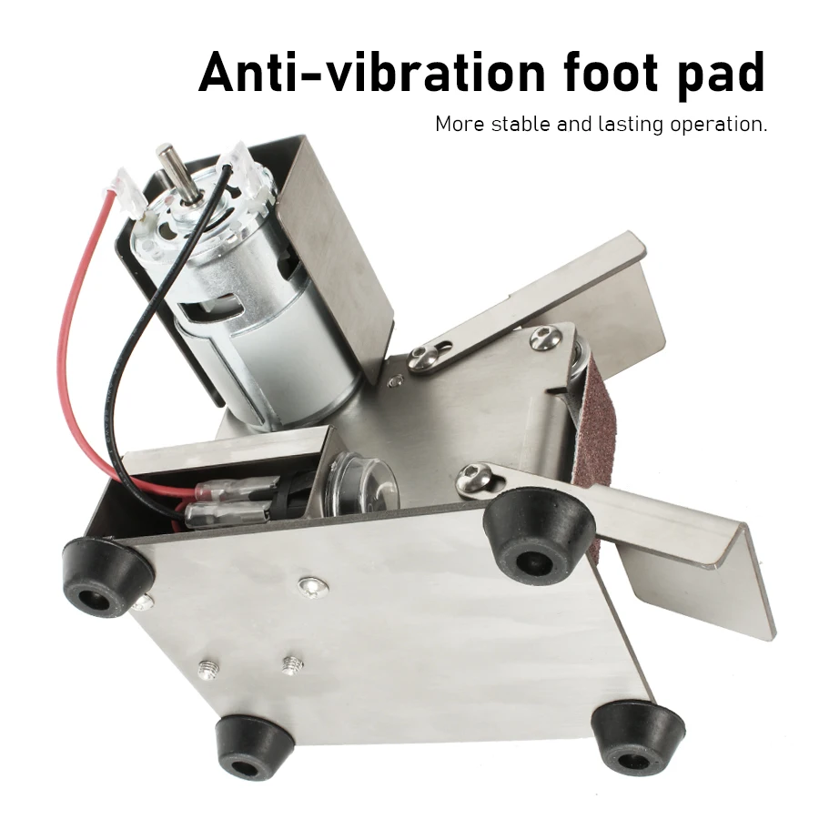 TUNGFULL Mini Belt Grinding Machine Tool Sharpening Machine Sanding Grinding Electric Sander Home Diy Polisher Machine