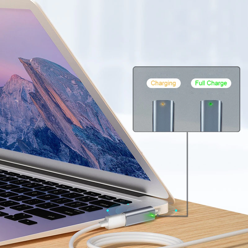 RGEEK USB Type C Magnetic PD Adapter for Magsafe1 Magsafe 2 MacBook Pro Max 5A Fast Charging USB C Female Magnet Plug Converter