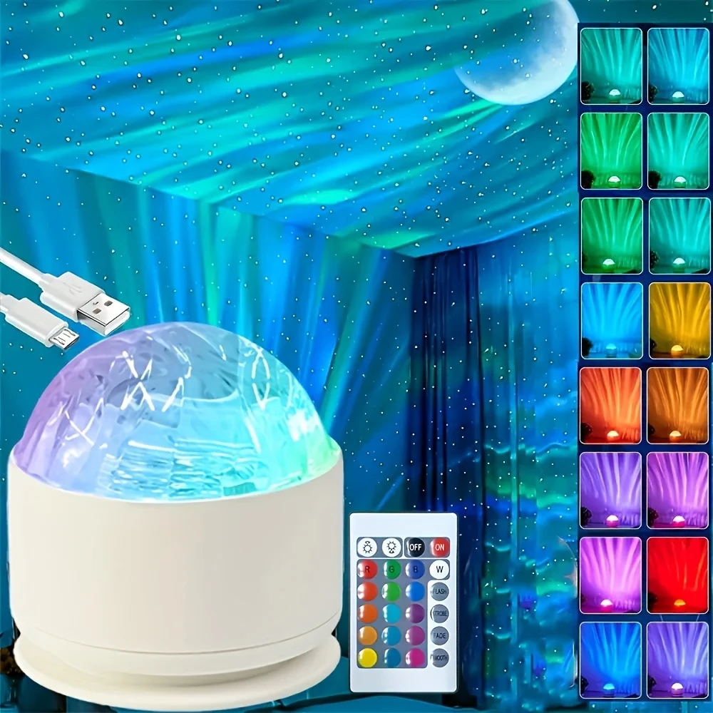 Nuovo proiettore luce medievale halo Aurora bagliore barra luminosa atmosfera festa decorazione luce luce notturna Natale regalo di Halloween