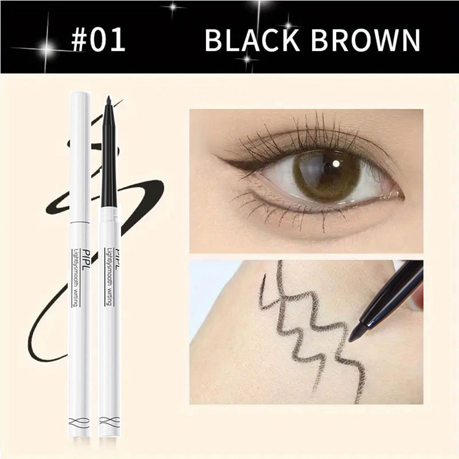 Waterdrop Silky Inner Eyeliner Gel Pen BLACK/BROWN Waterproof Eyelid Under Crease Pen Eyeshadow Eyebrow Pencil