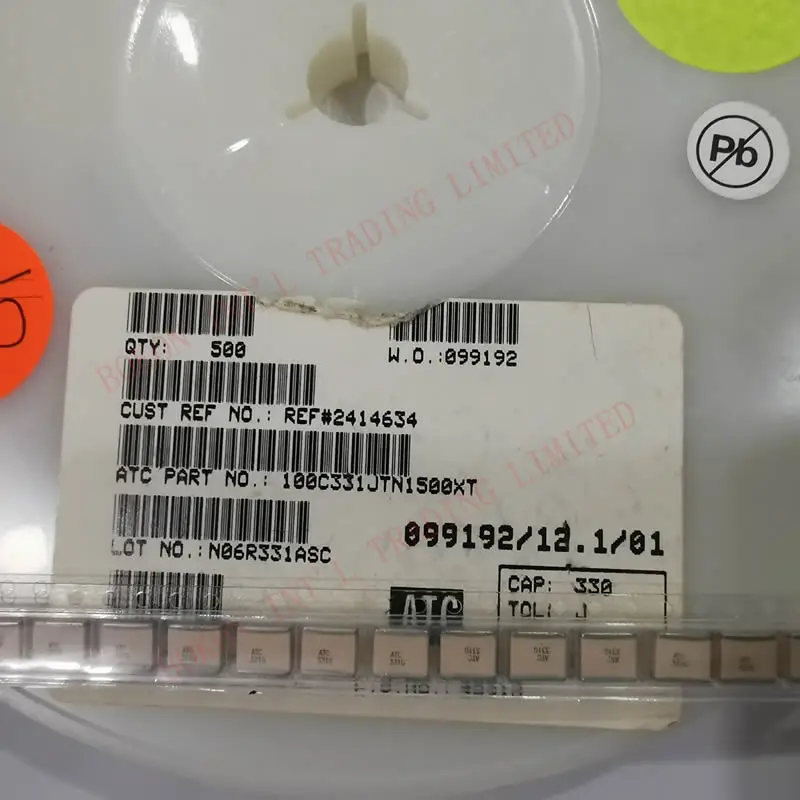 330PF 2500V 100C331GTN2500XT 100C331GW2500XC ATC 331G a331G a331J tapa cerámica 330pF 2500V SMD baja ESR alta corriente RF voltaje