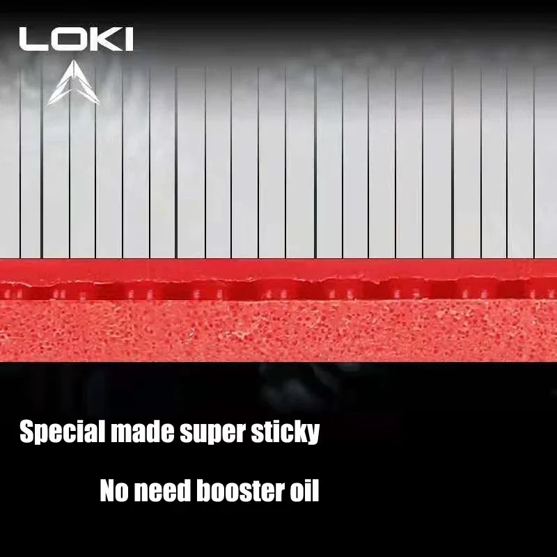 オリジナル LOKI ARTHUR ヨーロッパ/アジア中国卓球ラバー粘着攻撃的ピンポンラバーハードケーキスポンジ付き