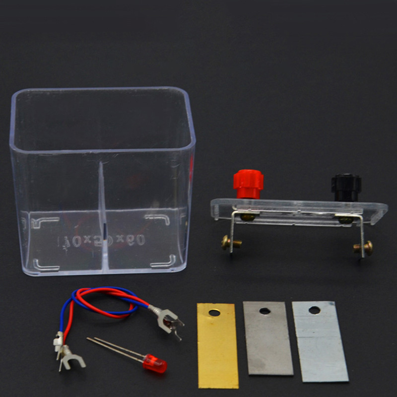 เครื่องทดสอบแบตเตอรี่หลักการทดลองทางเคมีสาธิตการสอน DIY หลักการของเครื่องมือการสอนกล่องเซลล์กัลวานิก