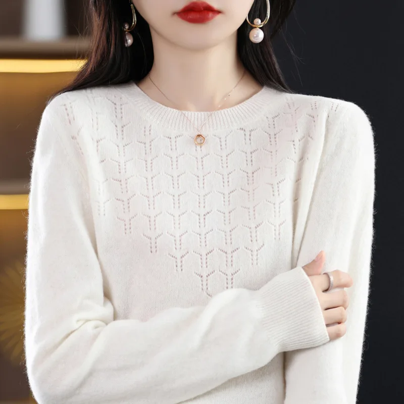 2024 suéteres de mujer Otoño Invierno jerseys de manga larga prendas de punto jerseys cálidos moda coreana camisas de fondo Jersey ajustado