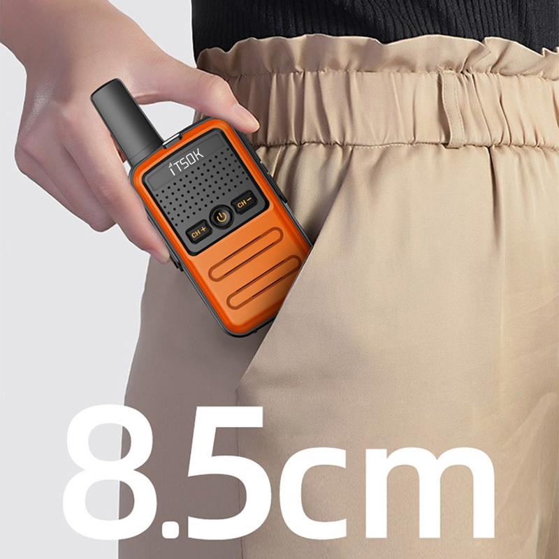 2 個ミニおもちゃ 1 〜 5 キロ UHF ギフト双方向トランシーバー 1S 2S タブレットカラフルな胴体新しいキッズ Talki Walki トランシーバーラジオ