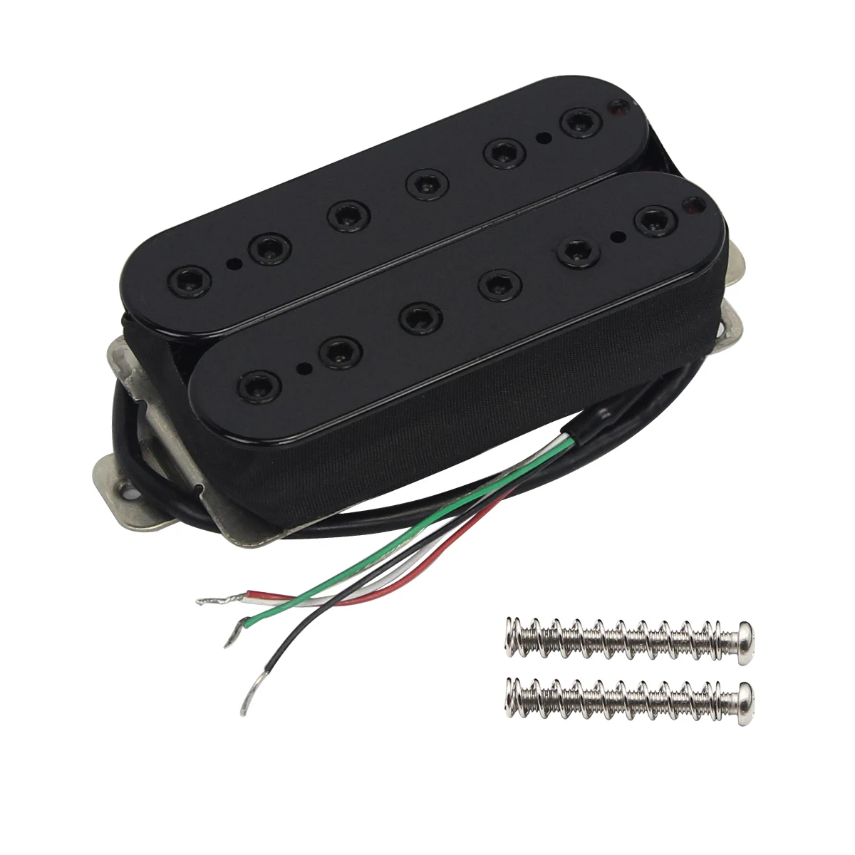 FLEOR 1 pieza pastilla Humbucker de doble bobina de cerámica pastilla pasiva de guitarra eléctrica puente o posición de cuello 4 cables