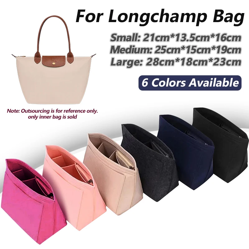 Felt insert Purse Organizer for Longchamp Le Pliage Series  Handbag Insert
