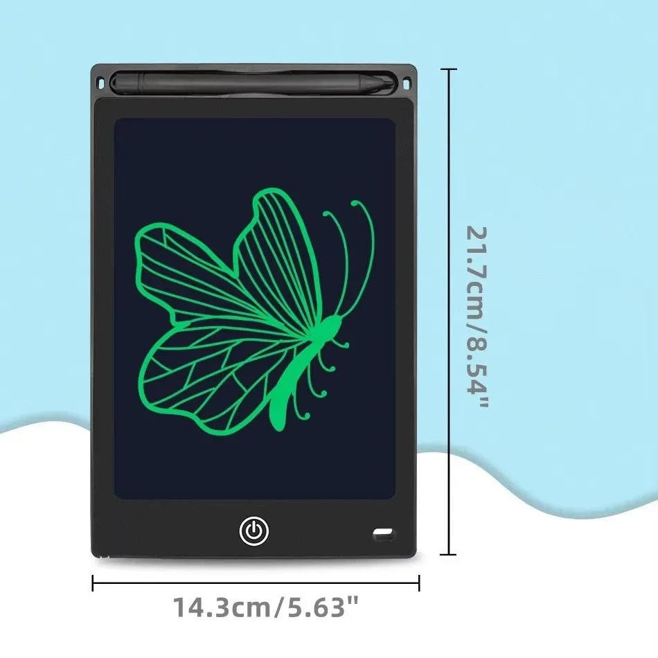 1 ชิ้น 8.5 "แท็บเล็ตการวาดภาพและการเขียน LCD สําหรับเด็ก - แบบพกพาปลอดภัยและสมบูรณ์แบบเป็นของขวัญวันเกิดคริสต์มาสหรือฮาโลวีน