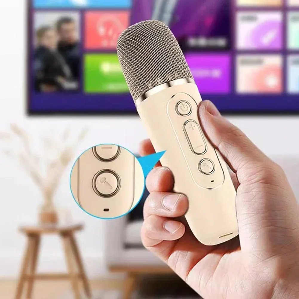 Przenośny system głośnikowy Bluetooth 5.3 K12 Karaoke z 1-2 bezprzewodowymi mikrofonami Domowe śpiewanie rodzinne Prezenty dla dzieci