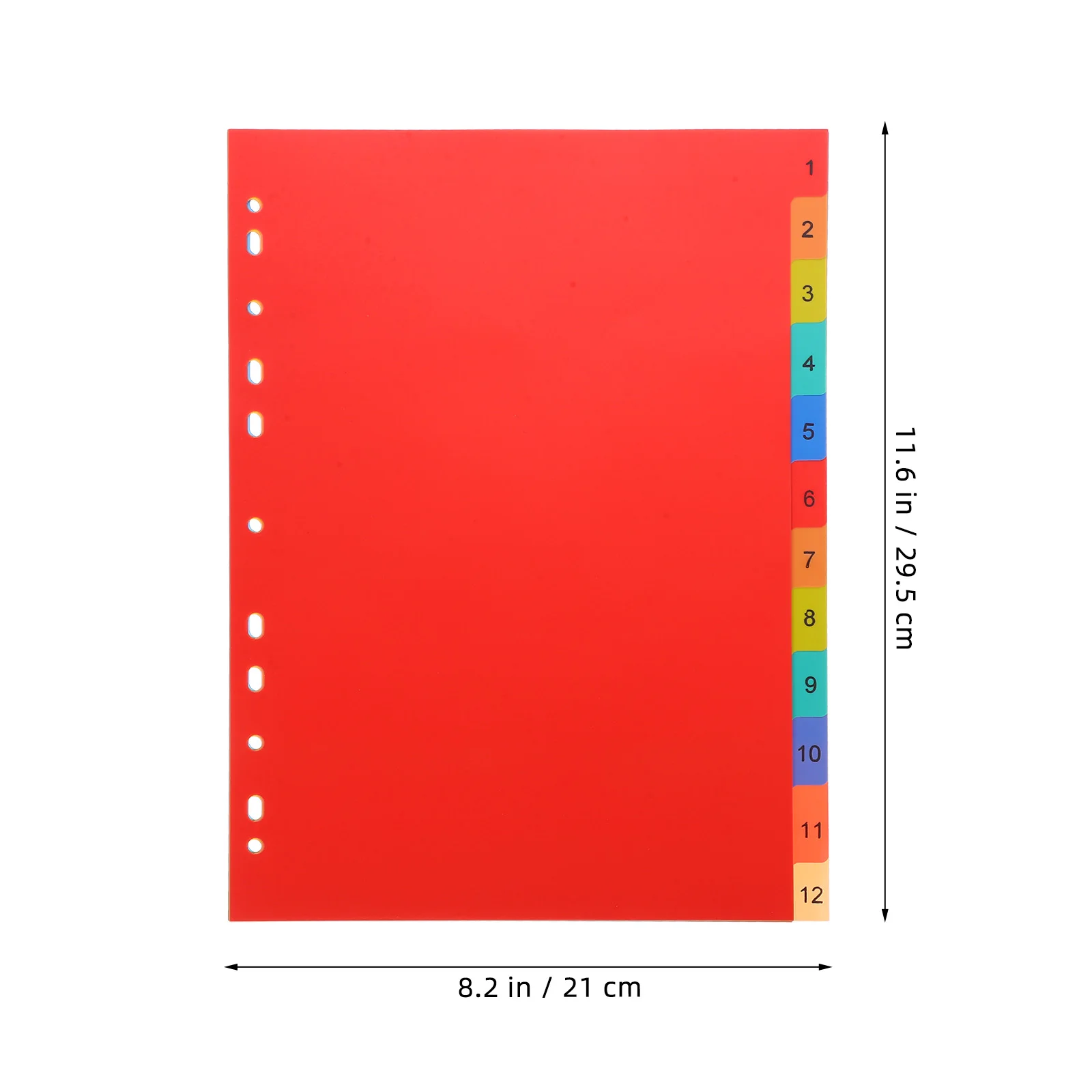 A4 Separated Loose Leaf Page Dividers Folder Number File Pp Book Binder Plastic Binder Tabs Book Binder Dividers A4 Page Marker